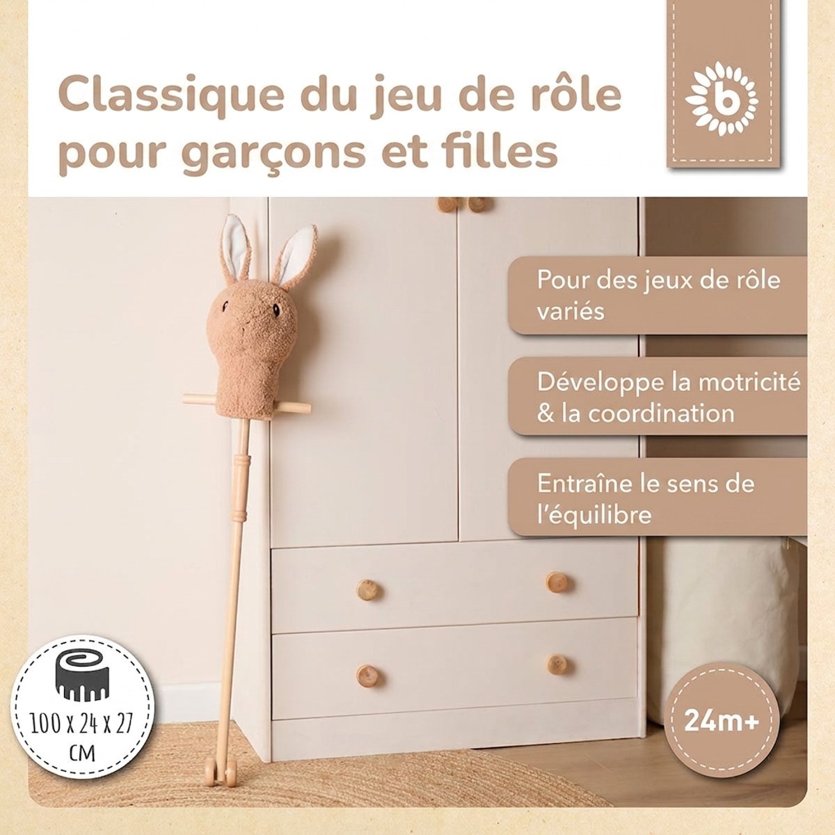 Steckentier Hase Fine - FR Infographic