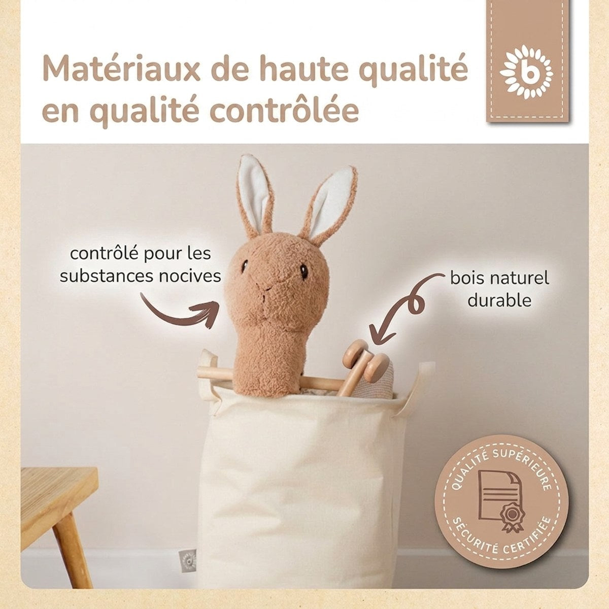 Steckentier Hase Fine - FR Infographic