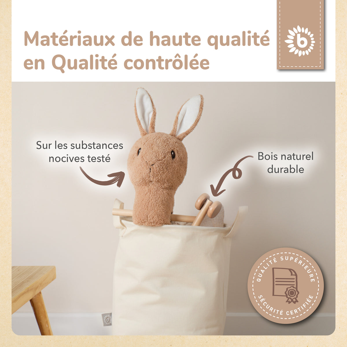 Steckentier Hase Fine - FR Infographic