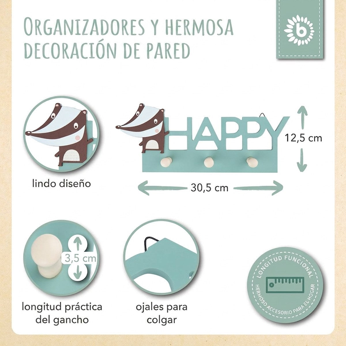 Wandgarderobe Dachs - ES Infographic