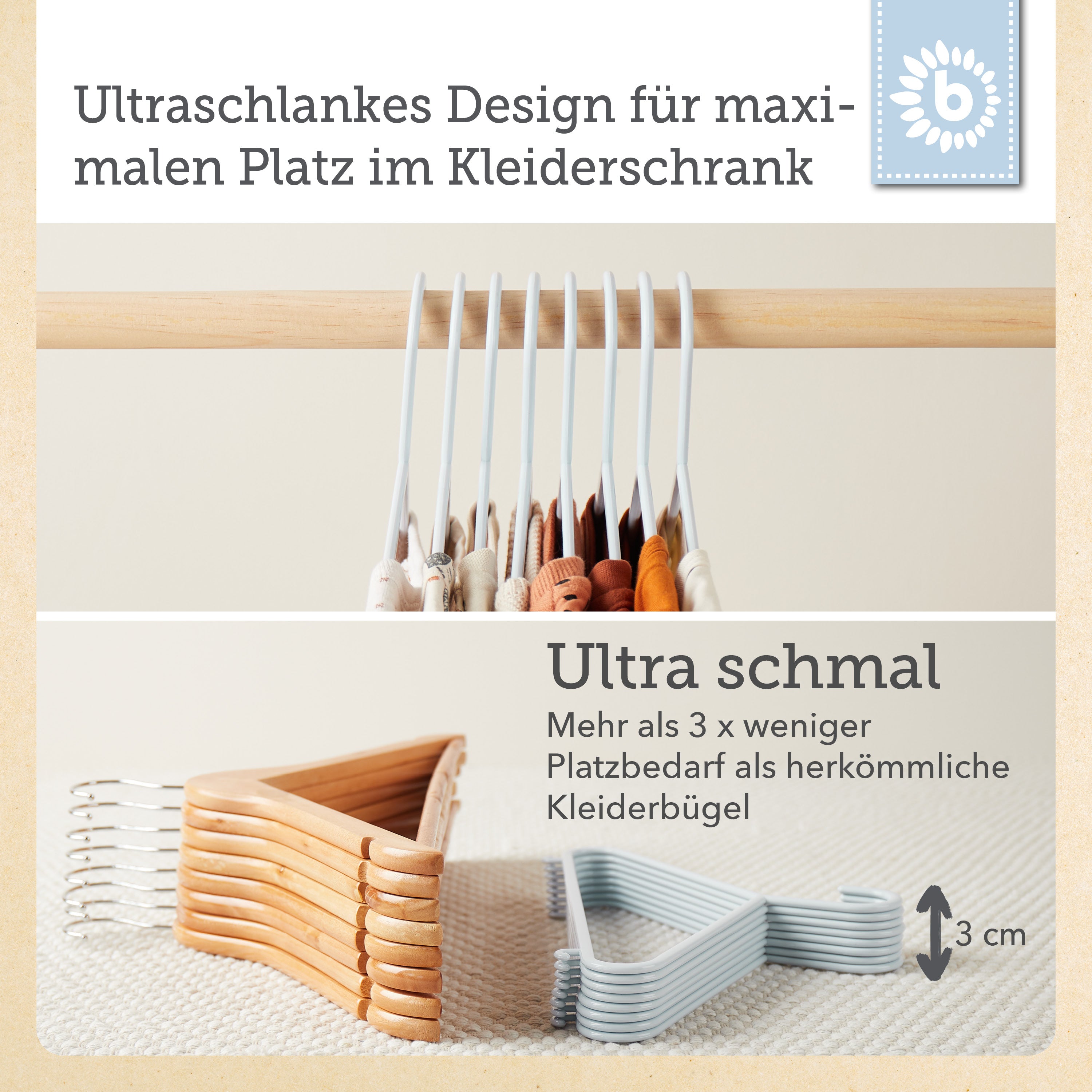 Set da 8 grucce misty blue