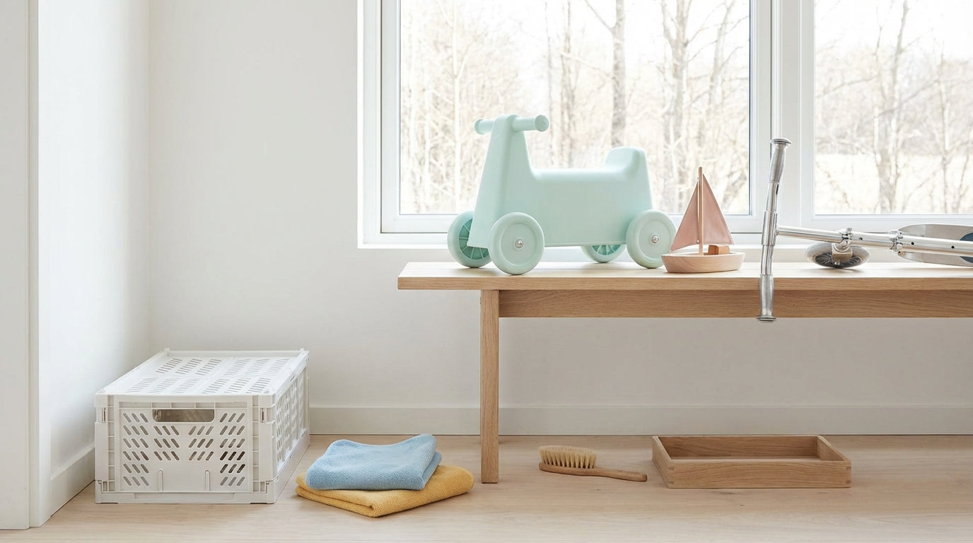 Wie lagert man Outdoor-Spielzeug im Winter? Reinigen & Checkliste