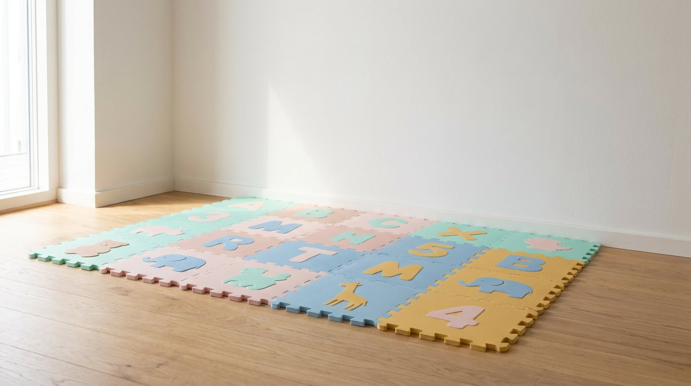 Puzzlematten-Buchstaben: Spielideen für ABC, Zahlen & Tiere
