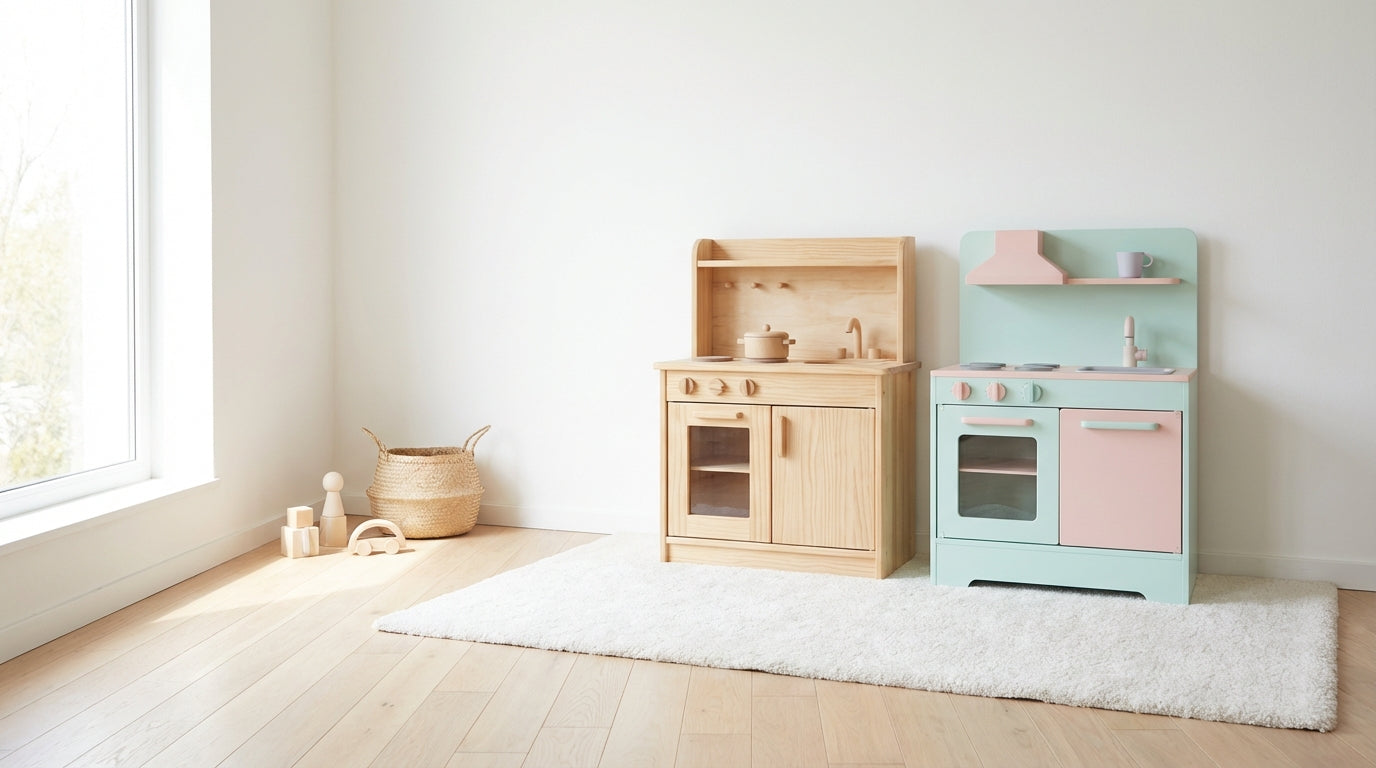 Spielküche Holz oder Plastik? Vergleich, Checkliste & Entscheidung