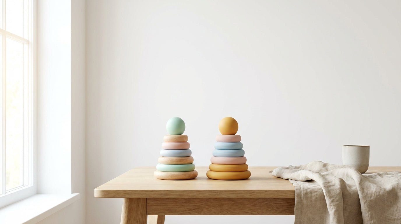 Stapelturm Holz oder Silikon? Materialvergleich für Eltern