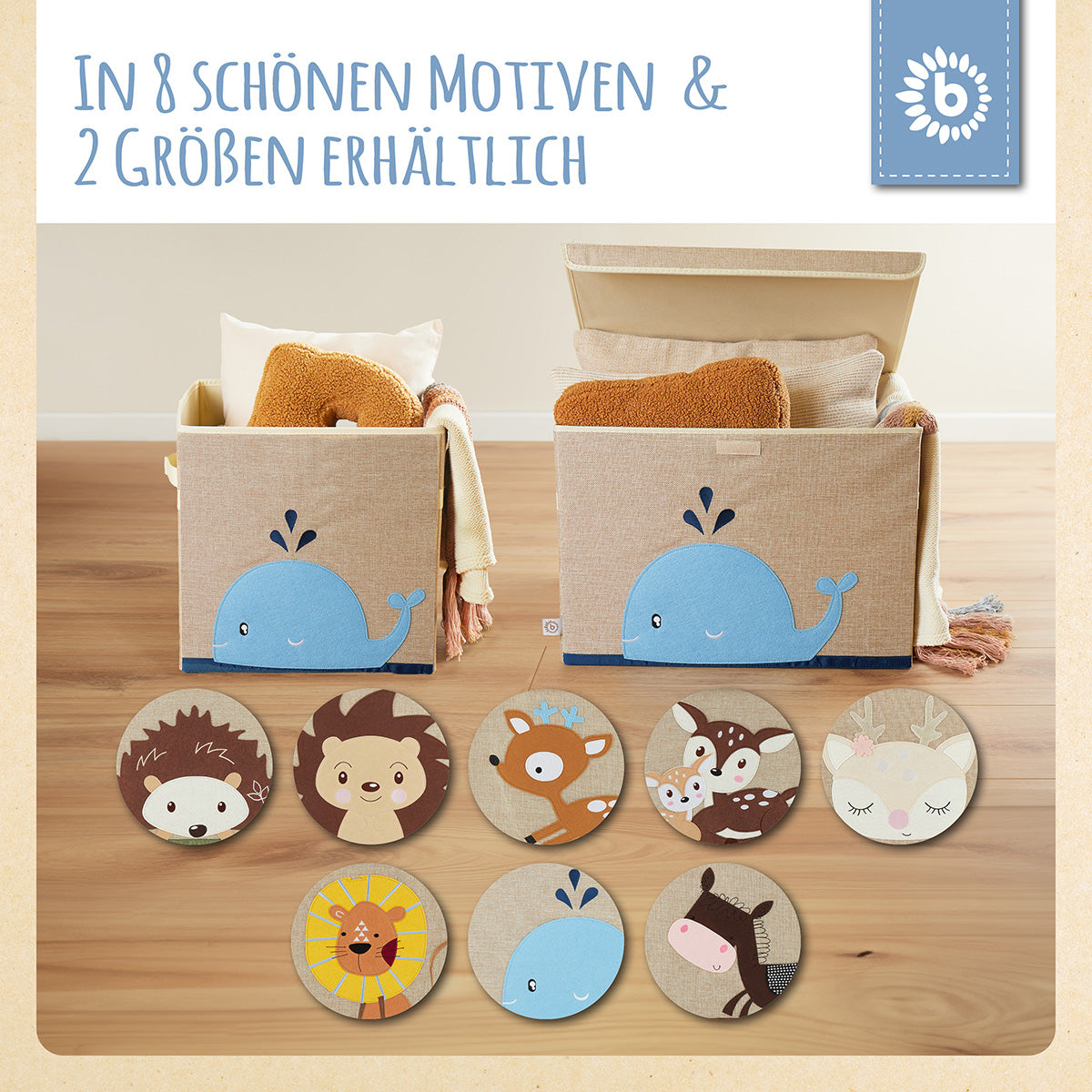 Scatola portaoggetti balena con coperchio