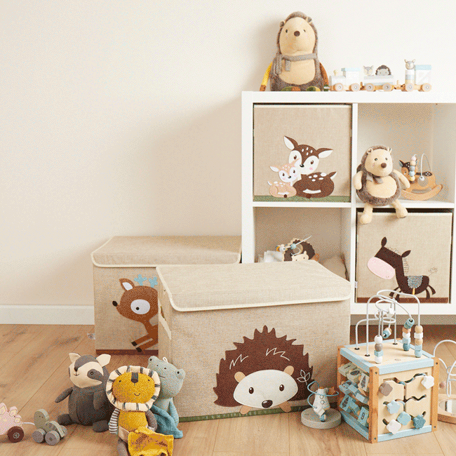 Boîte de rangement hérisson avec couvercle