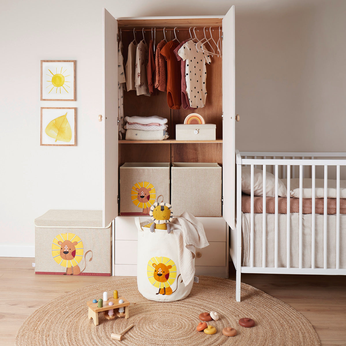 Panier de rangement Lion