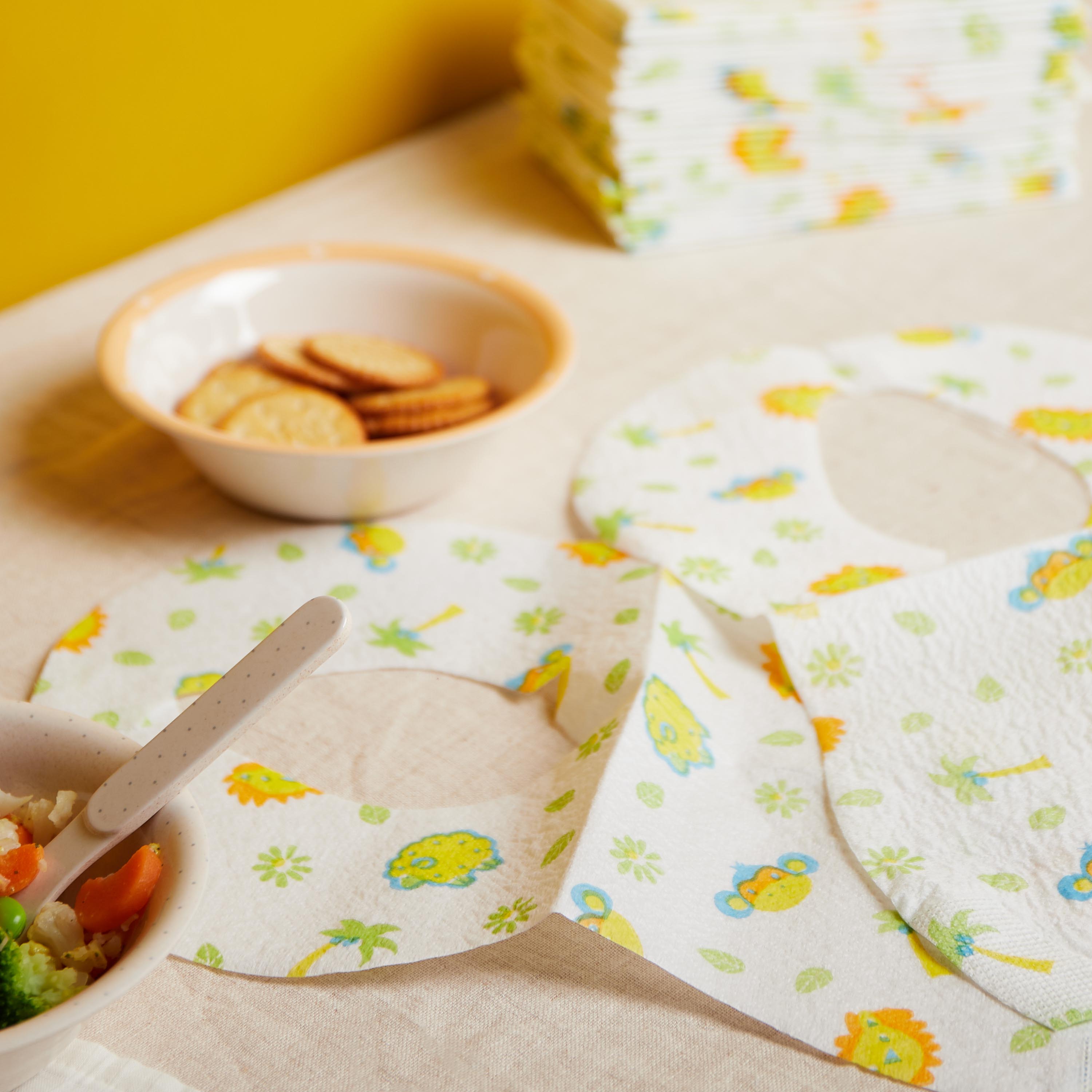 30 bavoirs jetables Safari