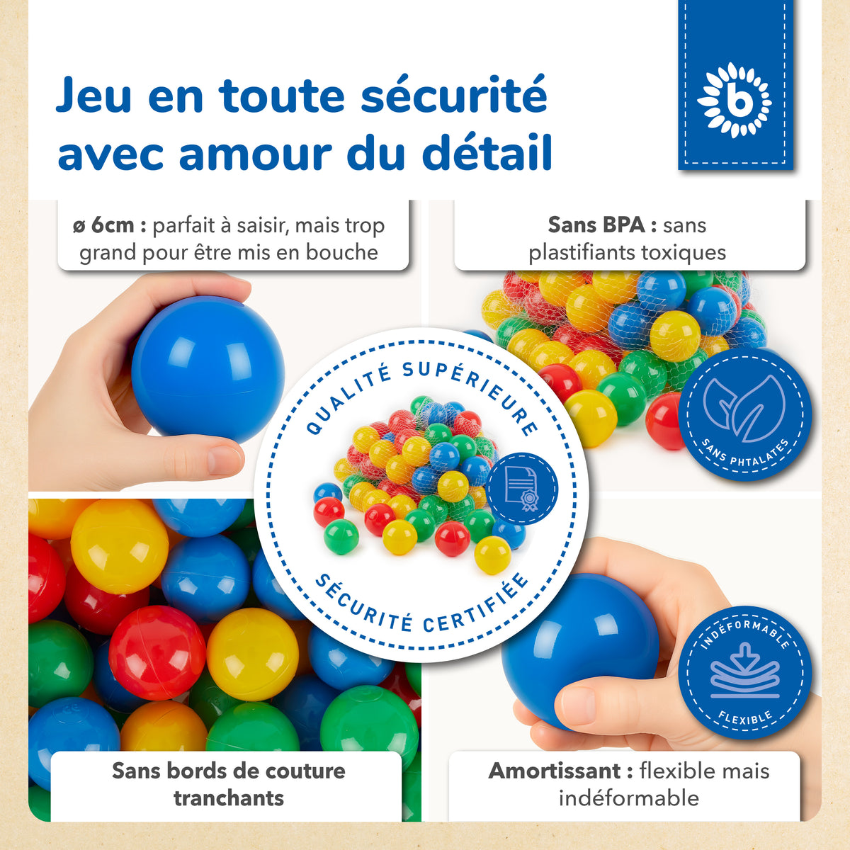 100 Bälle Color Pop - FR Infographic