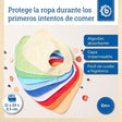 10er Set Lätzchen Rainbow - ES Infographic