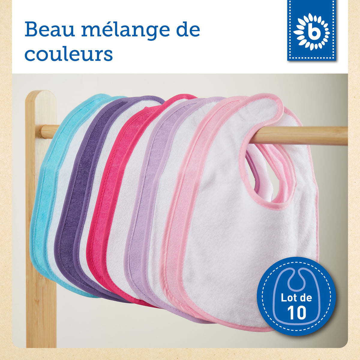 10er Set Lätzchen Unicorn - FR Infographic