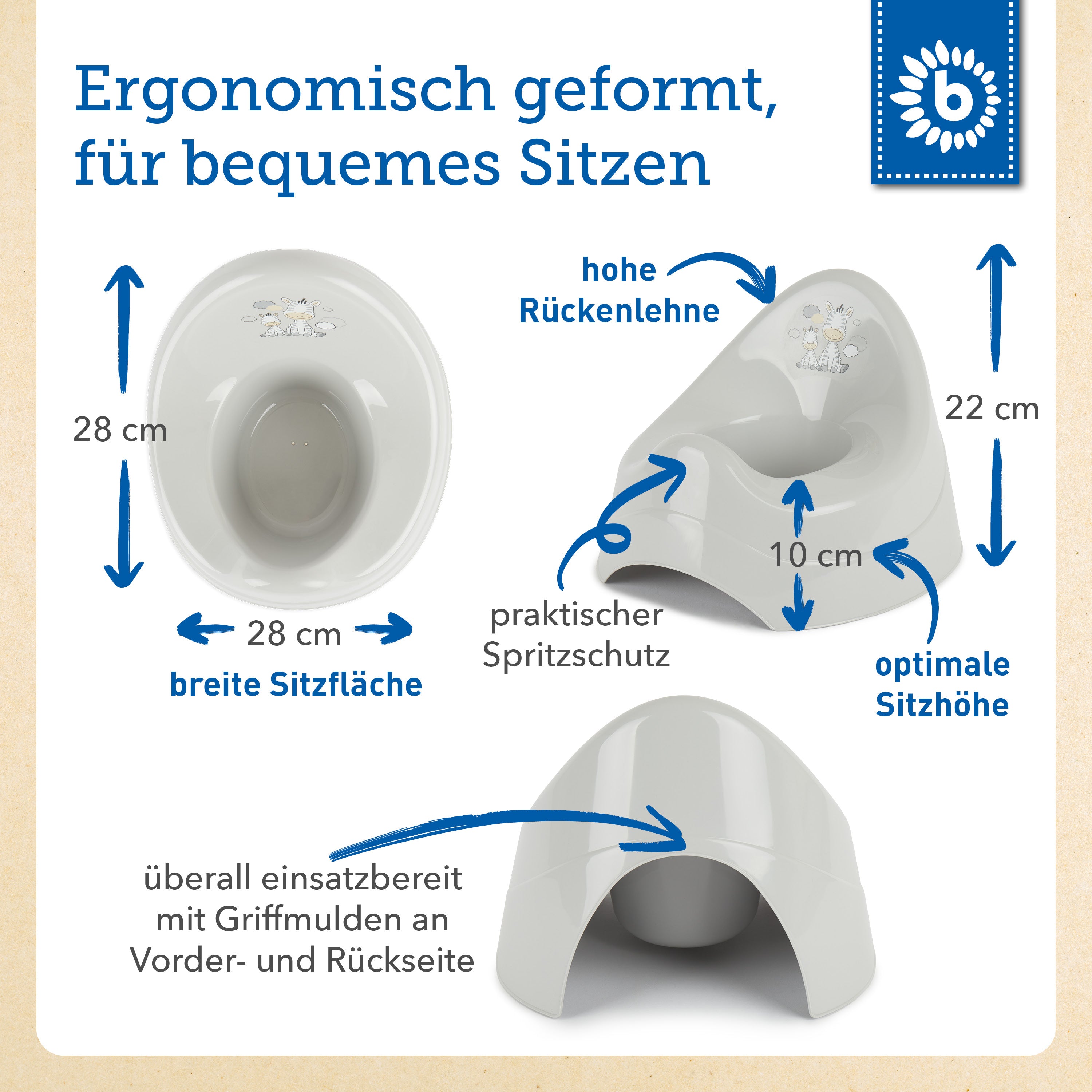 Pot zèbre avec musique