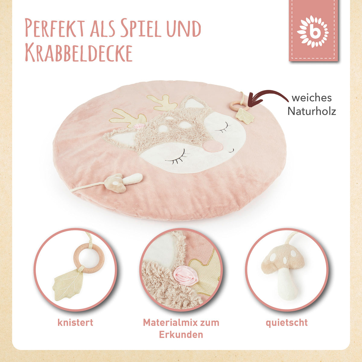 Tappetino da gioco Cerbiatta Ella