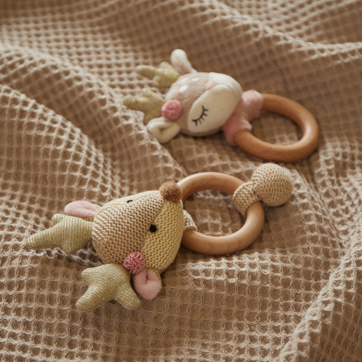 Anello da presa cerbiatta Lia con sonaglio