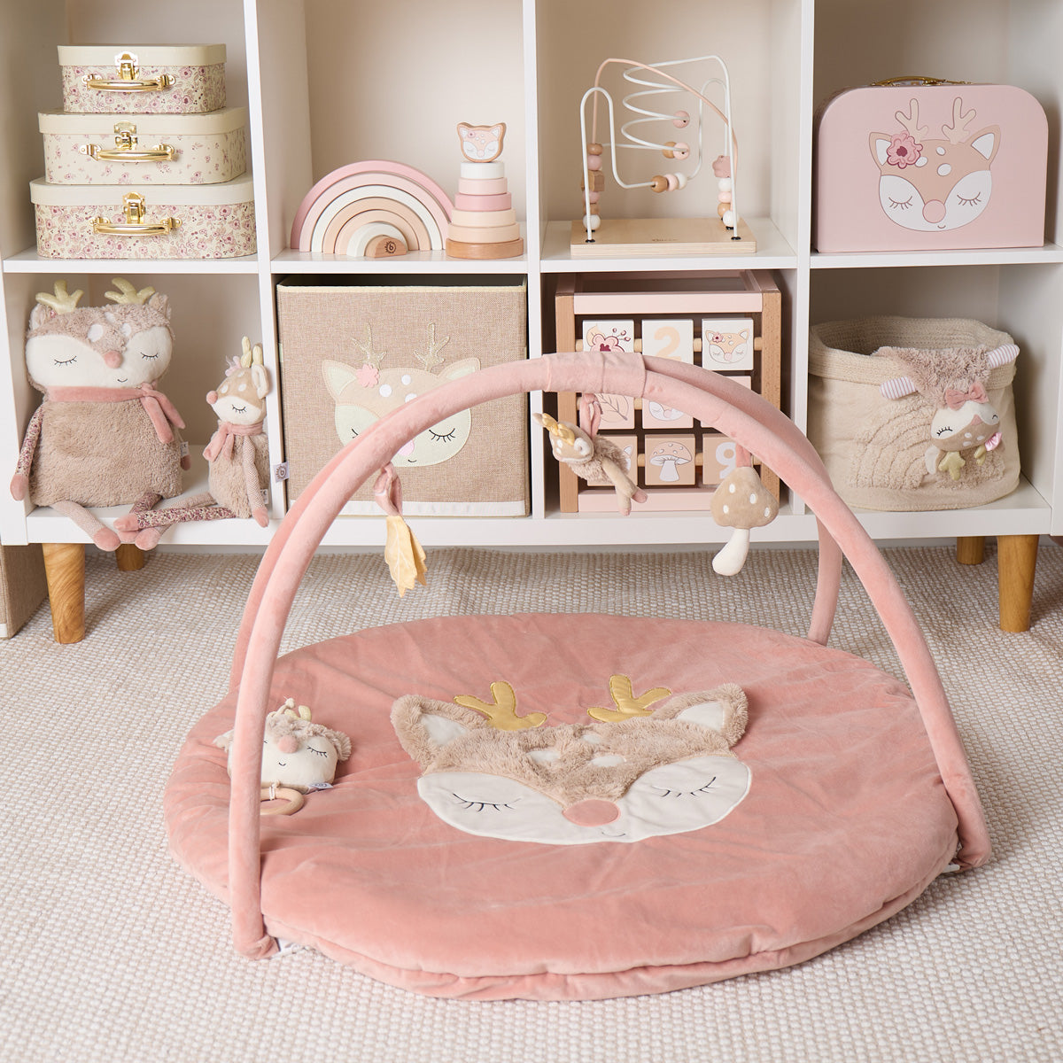 Tapis d'éveil avec arche d'éveil Faon Ella