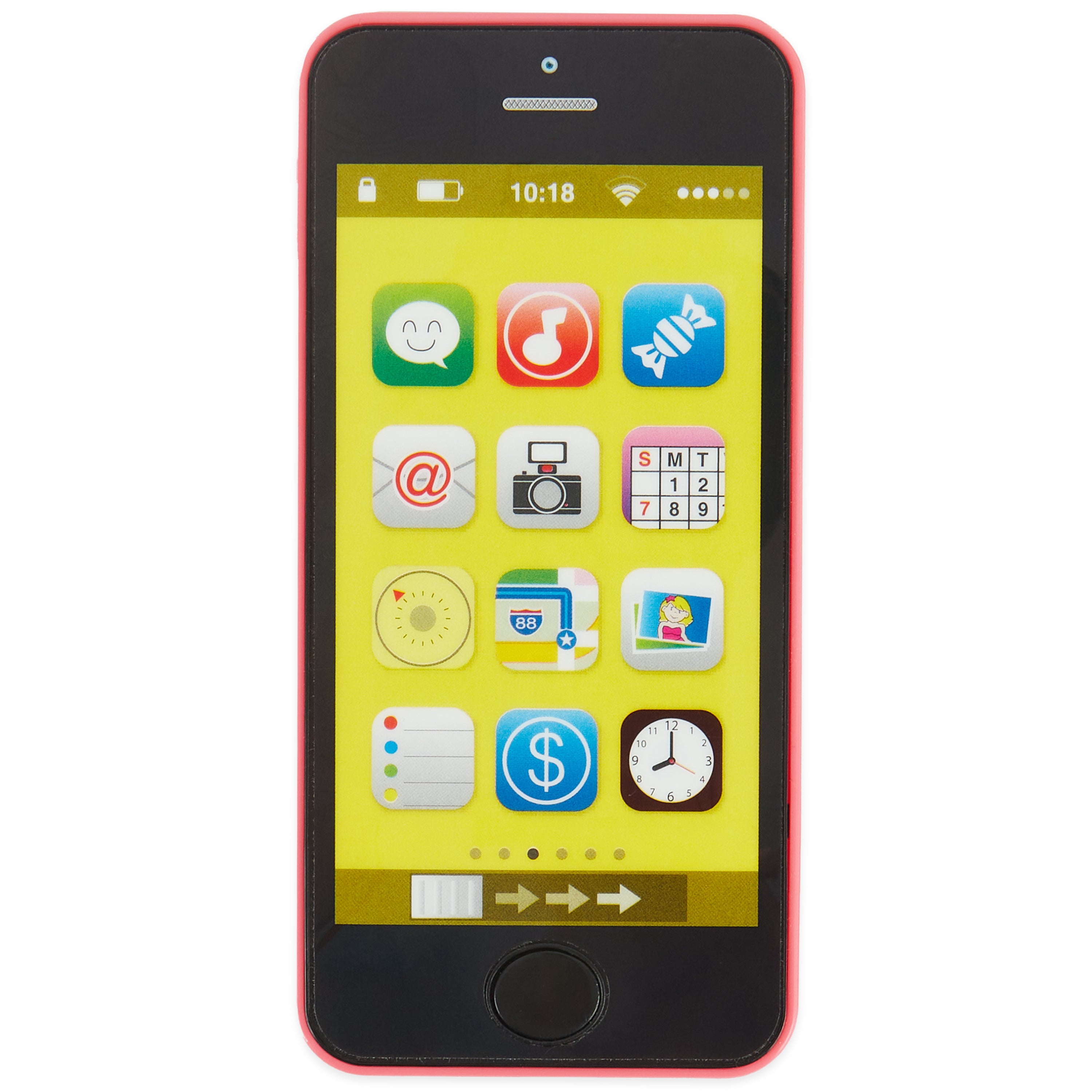 Smartphone rose avec lumière/son