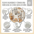 1x Kindertisch & 4x Kinderstuhl Silver - ES Infographic