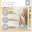1x Kindertisch & 4x Kinderstuhl Silver - FR Infographic