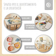 1x Kindertisch & 4x Kinderstuhl Silver - IT Infographic