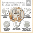 1x Kindertisch & 4x Kinderstuhl Silver - IT Infographic