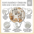 1x Kindertisch Silver & 4x Kinderstuhl Dreamy Rose - ES Infographic