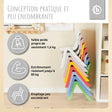 1x Kindertisch Silver & 4x Kinderstuhl Dreamy Rose - FR Infographic