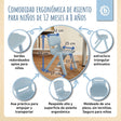 1x Kindertisch Silver + 4x Kinderstuhl Hazy Blue - ES Infographic