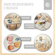 1x Kindertisch Silver + 4x Kinderstuhl Hazy Blue - IT Infographic