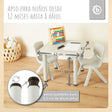 1x Kindertisch Silver & 2x Kinderstuhl Dreamy Rose - ES Infographic