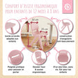 1x Kindertisch Silver & 2x Kinderstuhl Dreamy Rose - FR Infographic