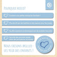 1x Kindertisch Silver + 2x Kinderstuhl Hazy Blue - FR Infographic