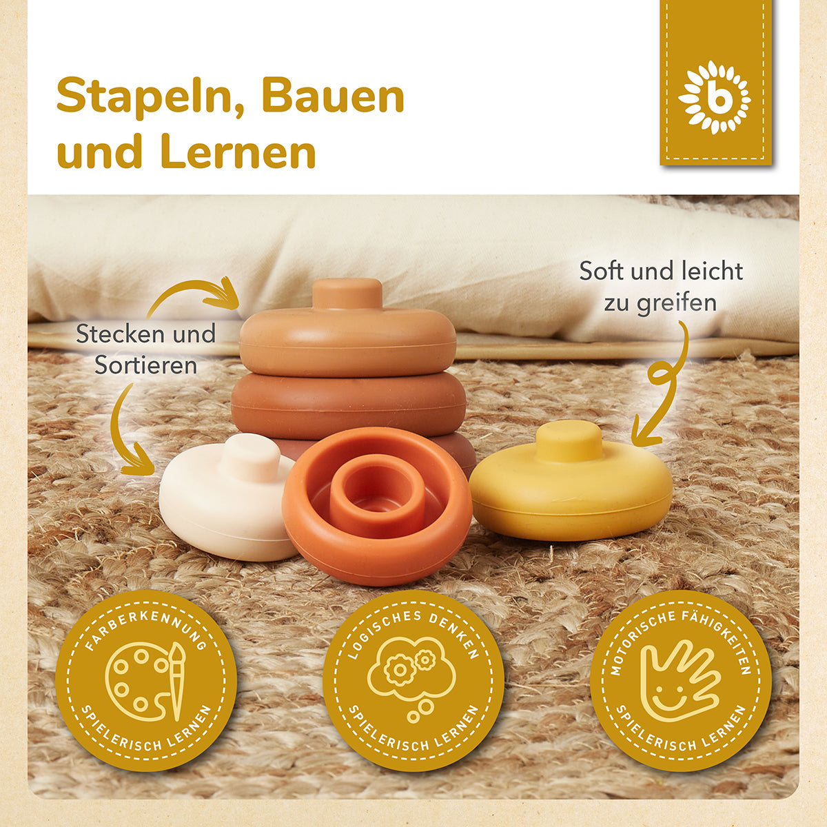 Torre impilabile in silicone Chocolate Bliss