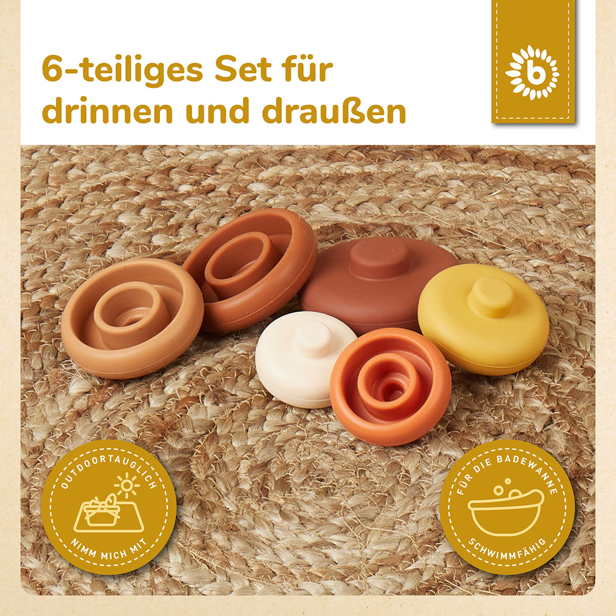 Torre impilabile in silicone Chocolate Bliss