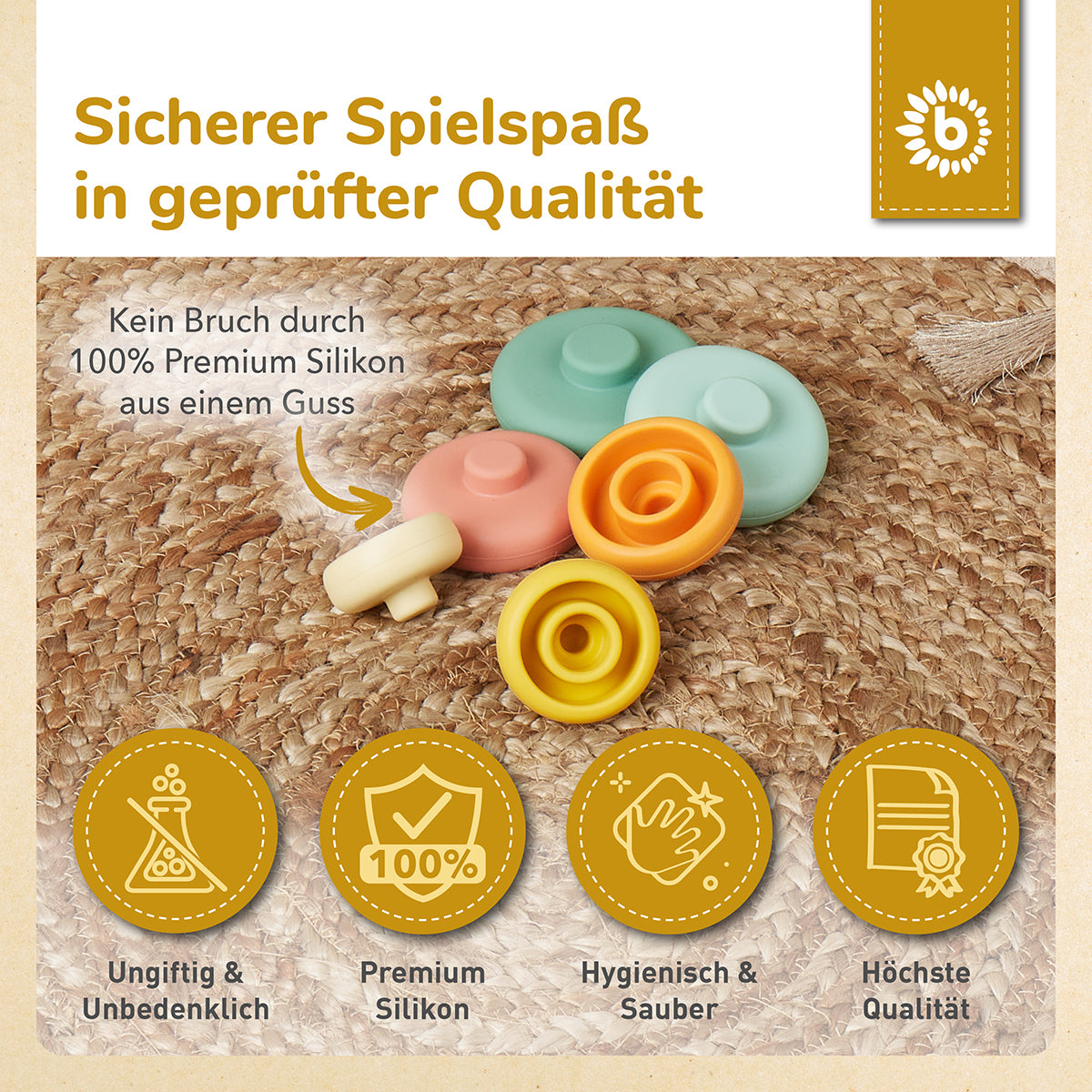 Torre impilabile in silicone Tropical Vibes