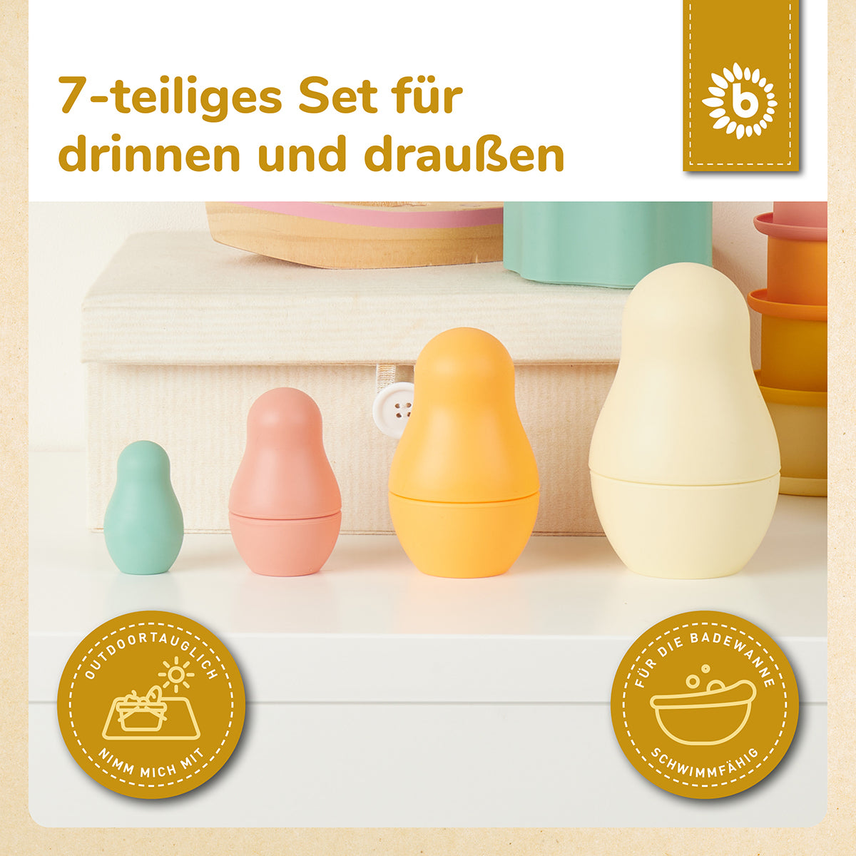 Matrioska in silicone Tropical Vibes