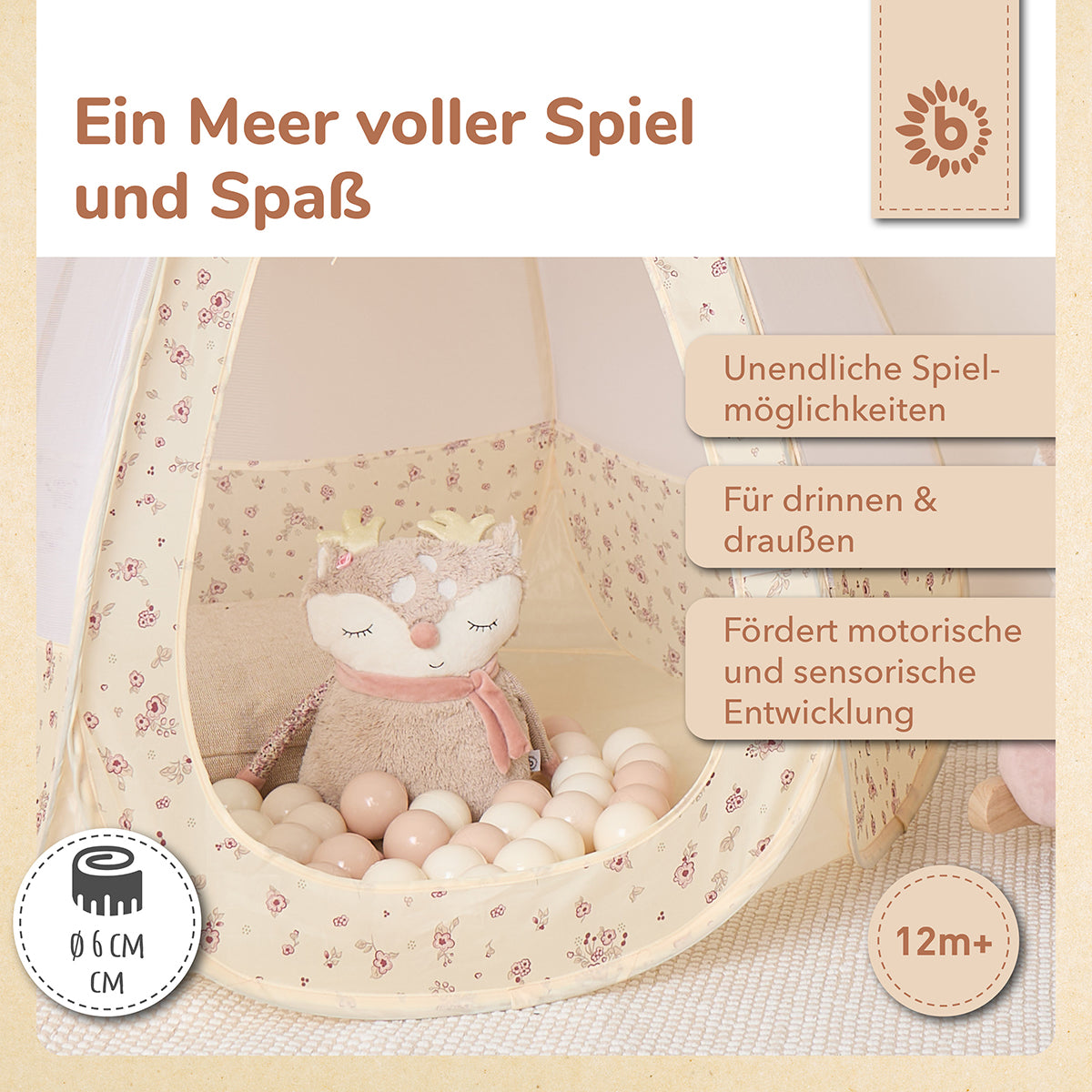 Palline Vintage Flowers 100 pezzi