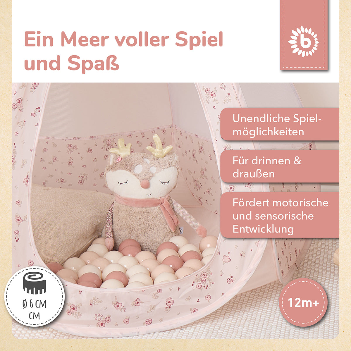 Palline Dreamy Flowers 100 pezzi