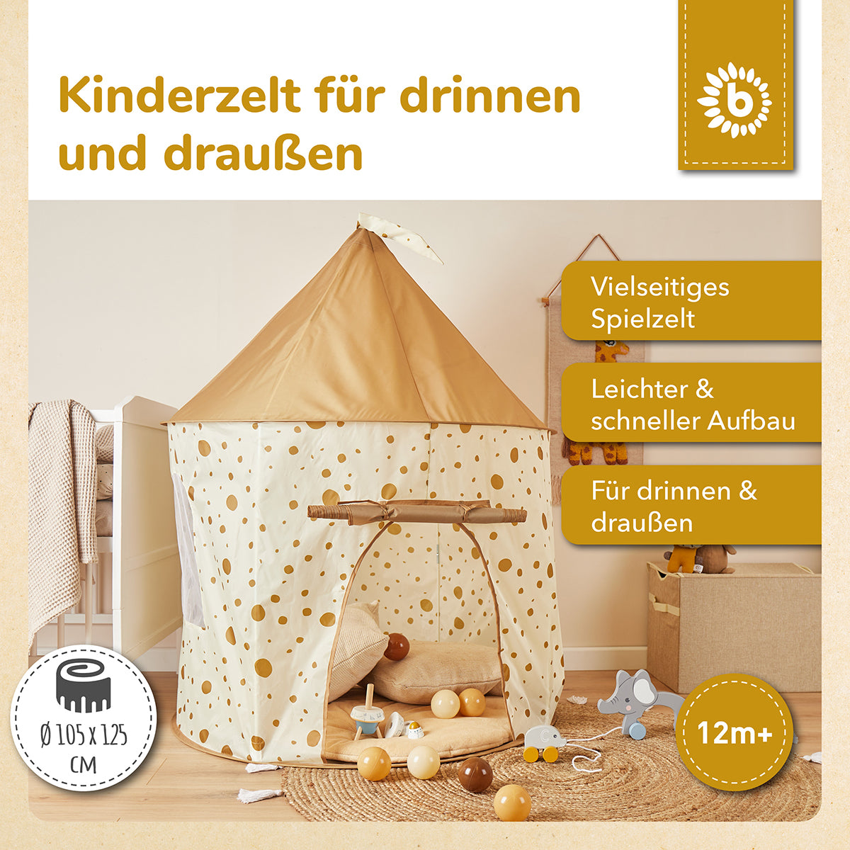 Pop up Spielzelt Dots