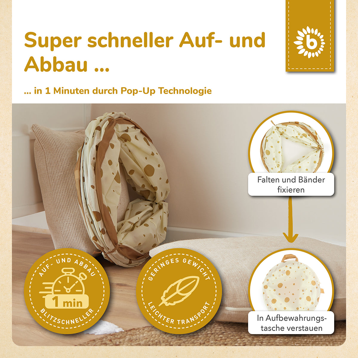 Tunnel de jeu pop-up Dots