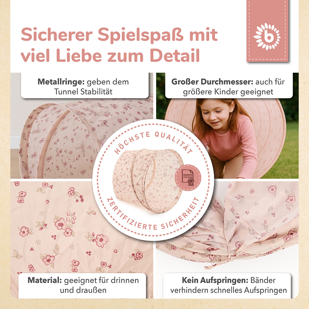 Tunnel da gioco Pop Up Dreamy Flowers