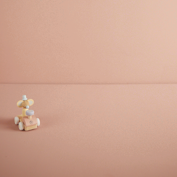 Train d'anniversaire en bois Candy 0-99 ans