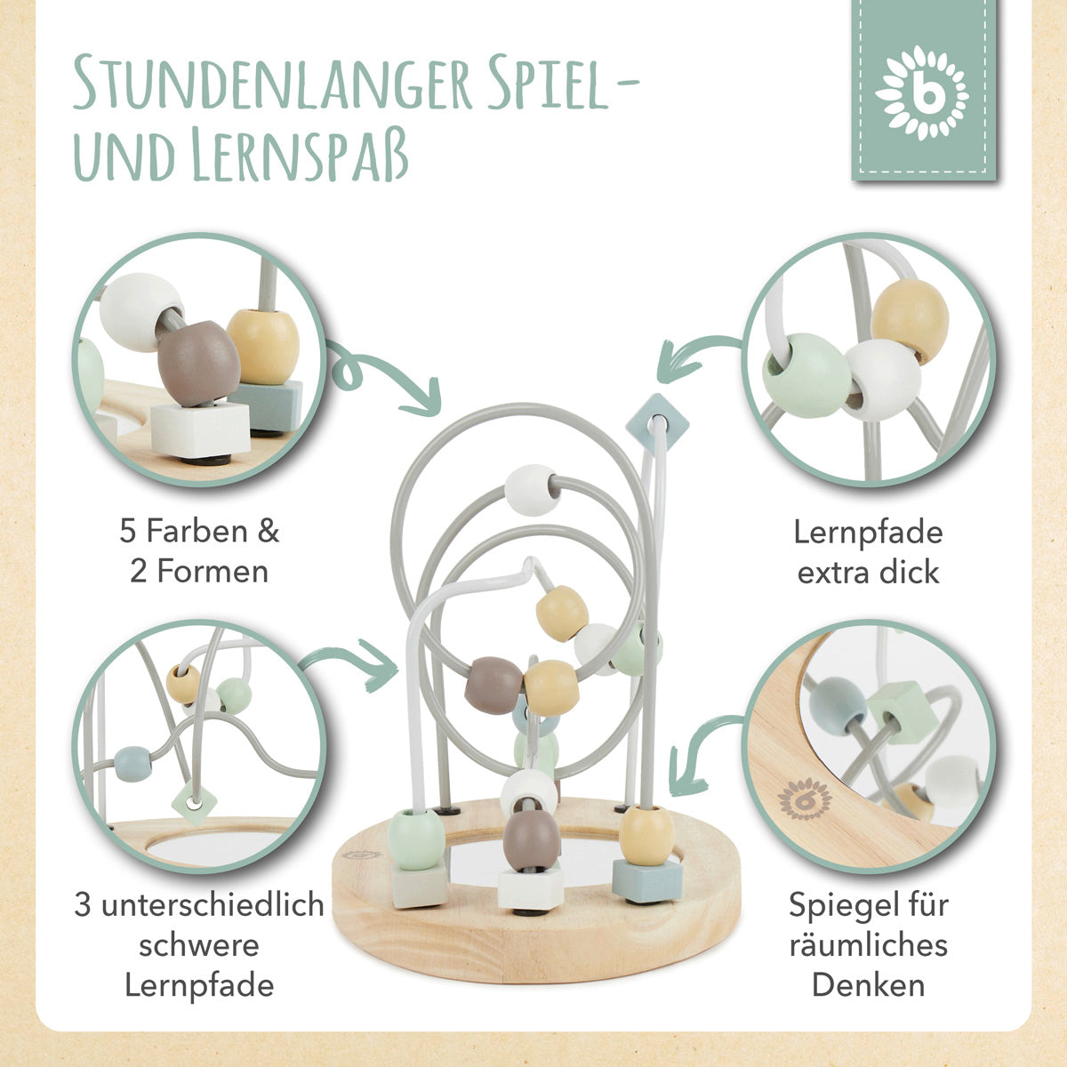 Labirinto di motricità con specchio reef