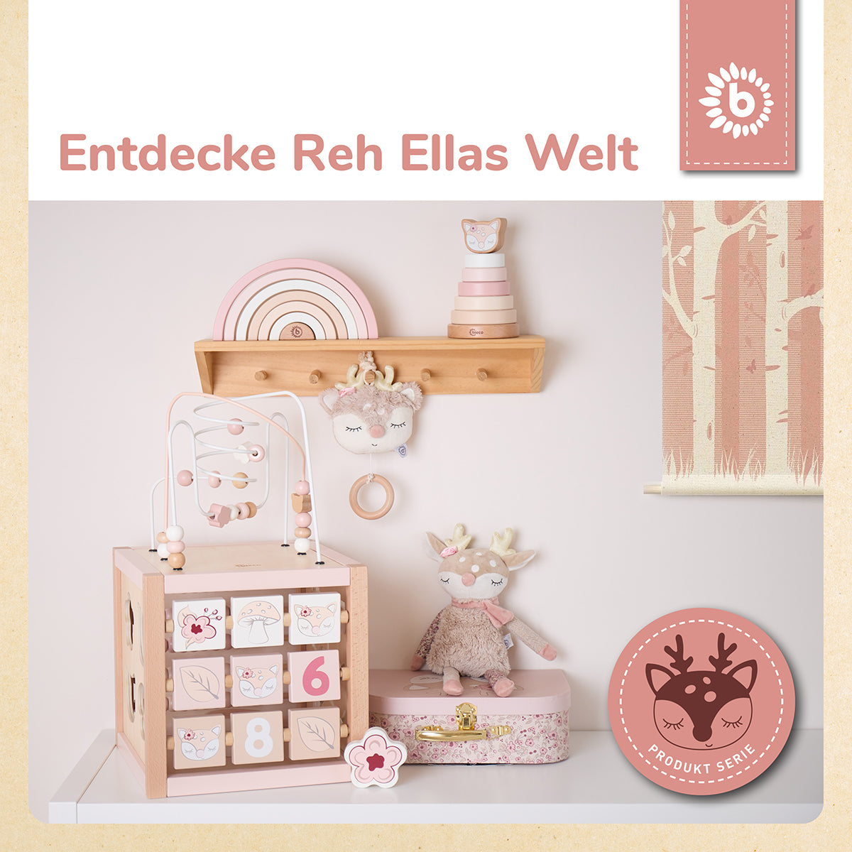 CUBO DELLE ATTIVITÀ CERBIATTA ELLA XXL FSC®