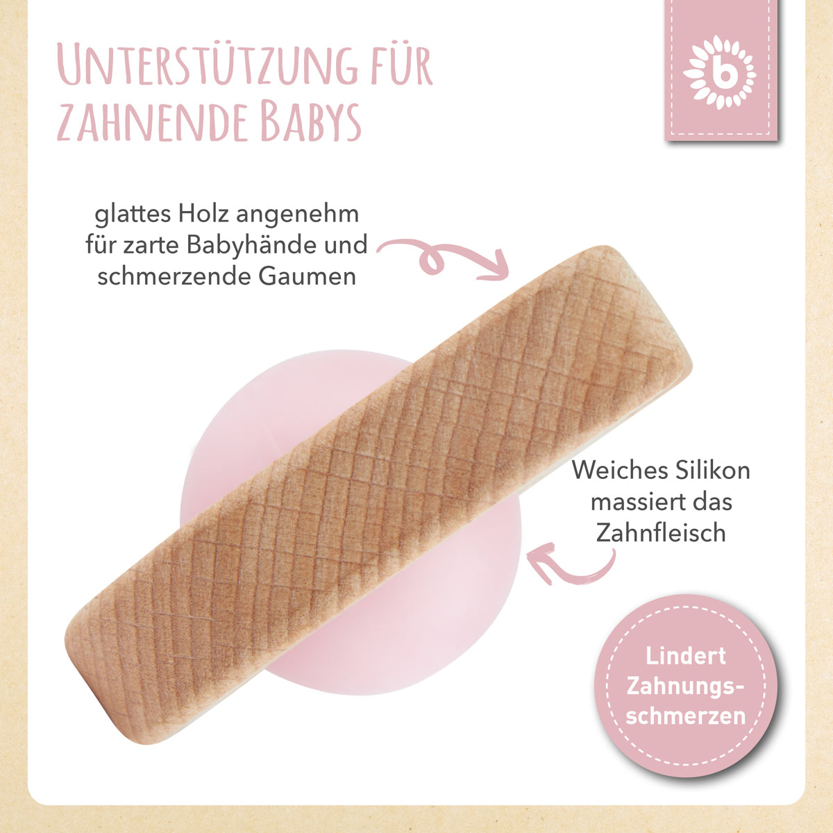 Anello da dentizione Gatto con pallina in silicone