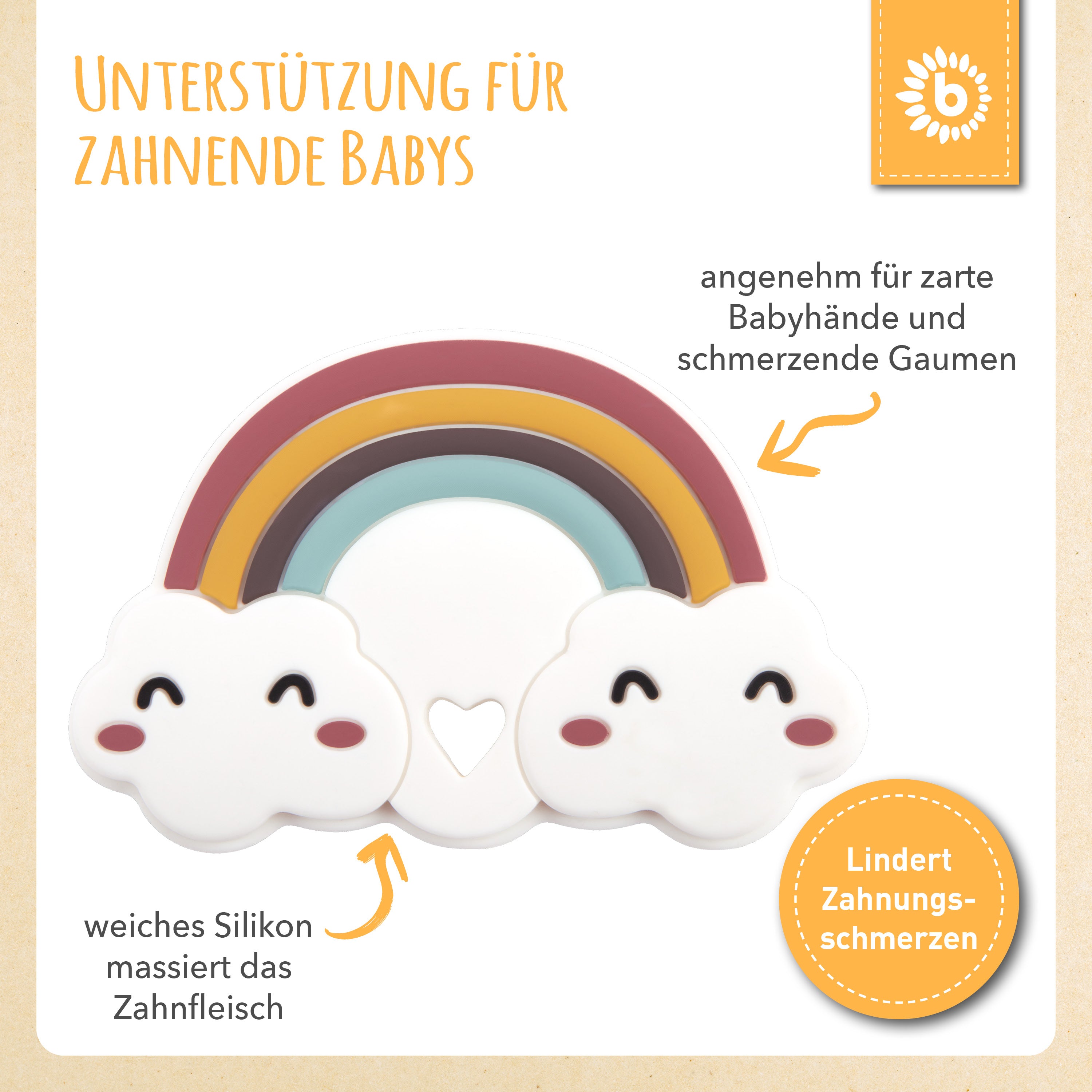 Anello da dentizione Nuvoletta in silicone