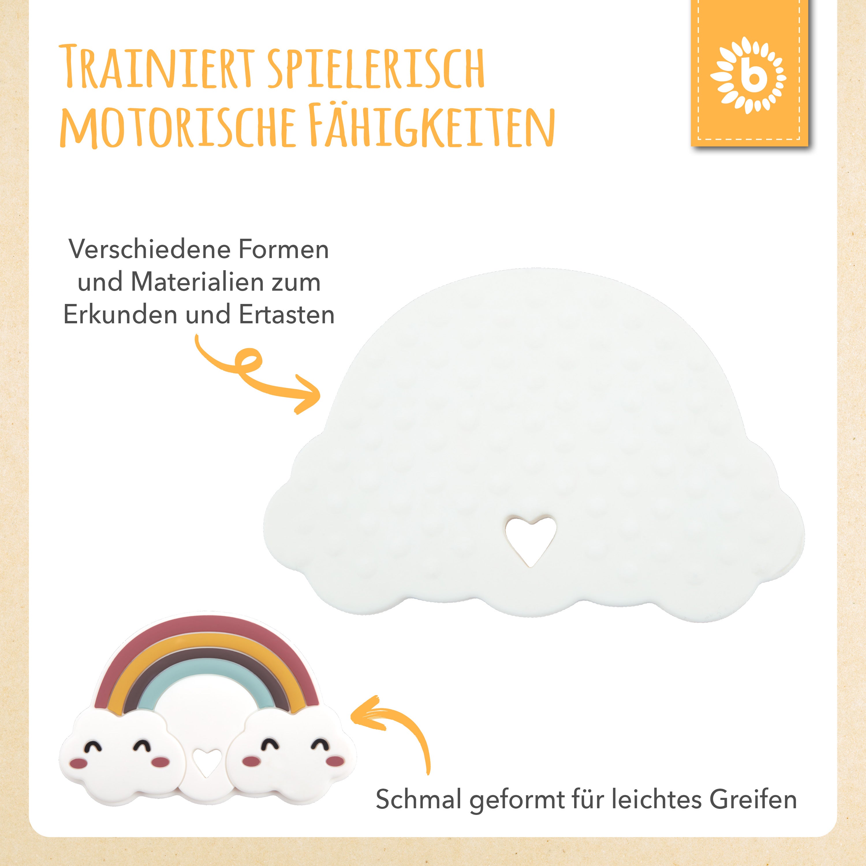 Anello da dentizione Nuvoletta in silicone