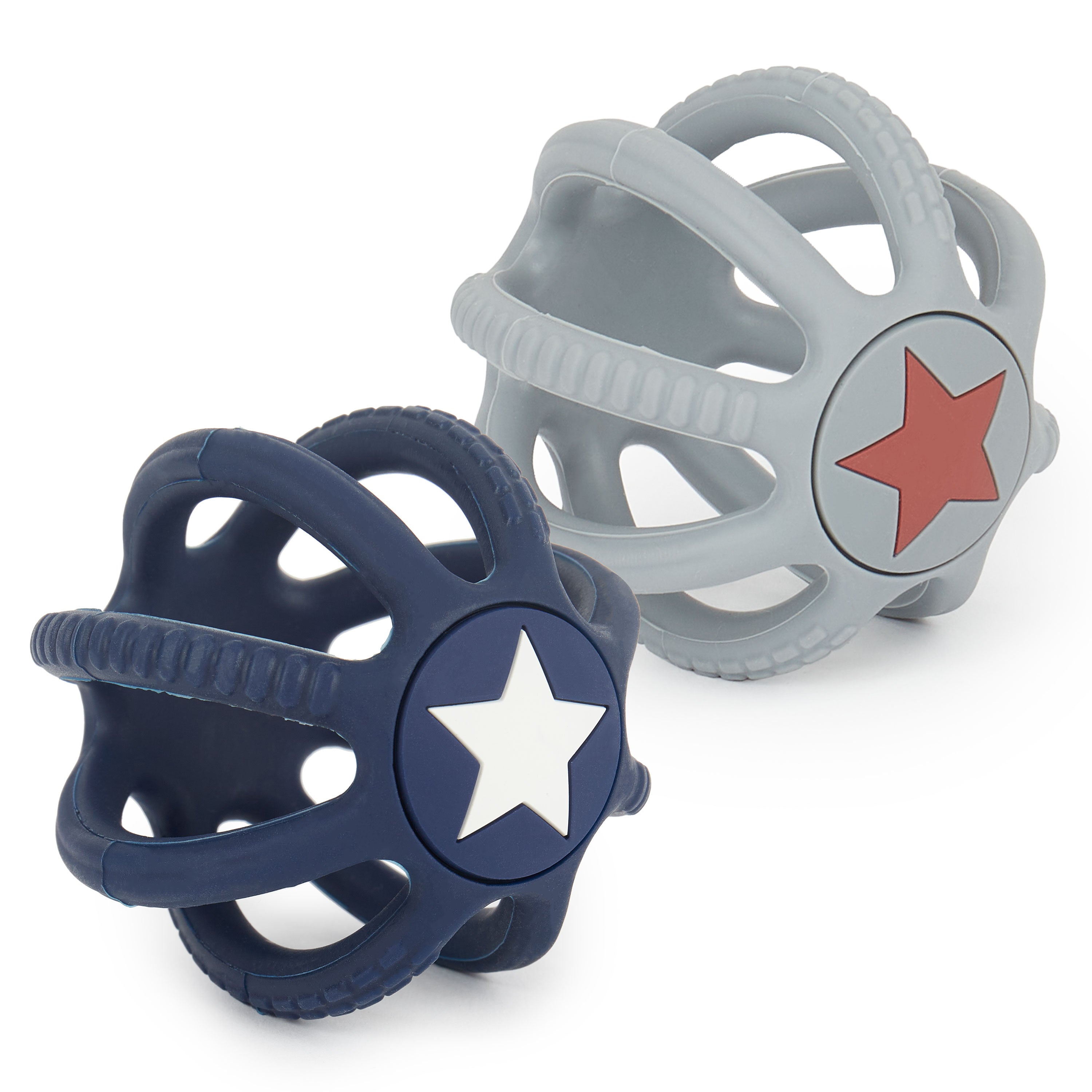 Set de 2 balles de préhension & de dentition en silicone Night Sky