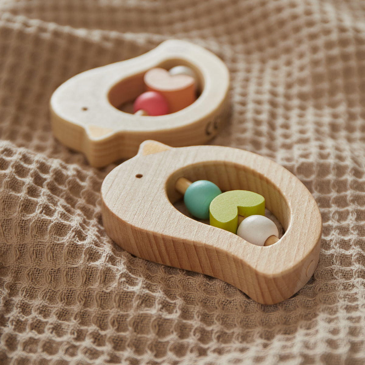 Anello da dentizione Uccellino light teal