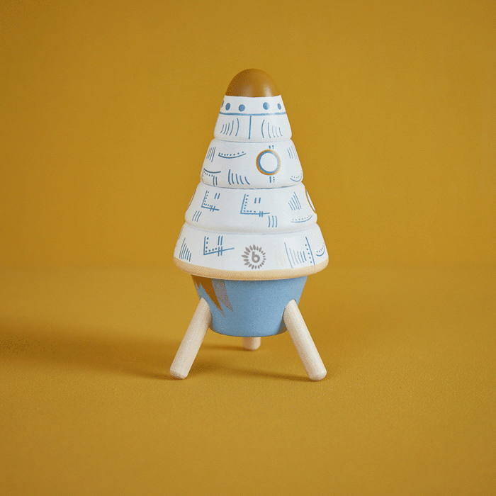 Tour à empiler fusée